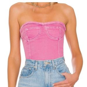 SUPERDOWN Desa bustier crop top